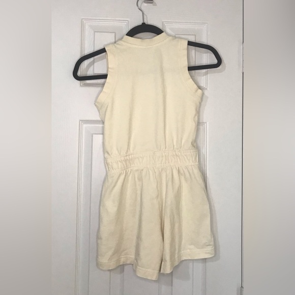 Nike Girls Cream Sleeveless Romper - Picture 6 of 7